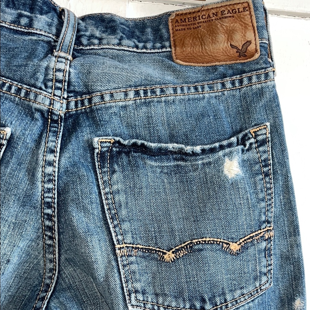 American Eagle Outfitters Men’s Blue Bootcut Jeans - Picture 4 of 13